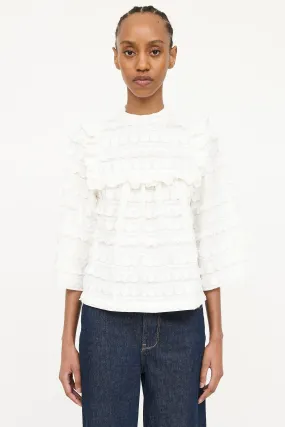 Appliqué Ruffle Top