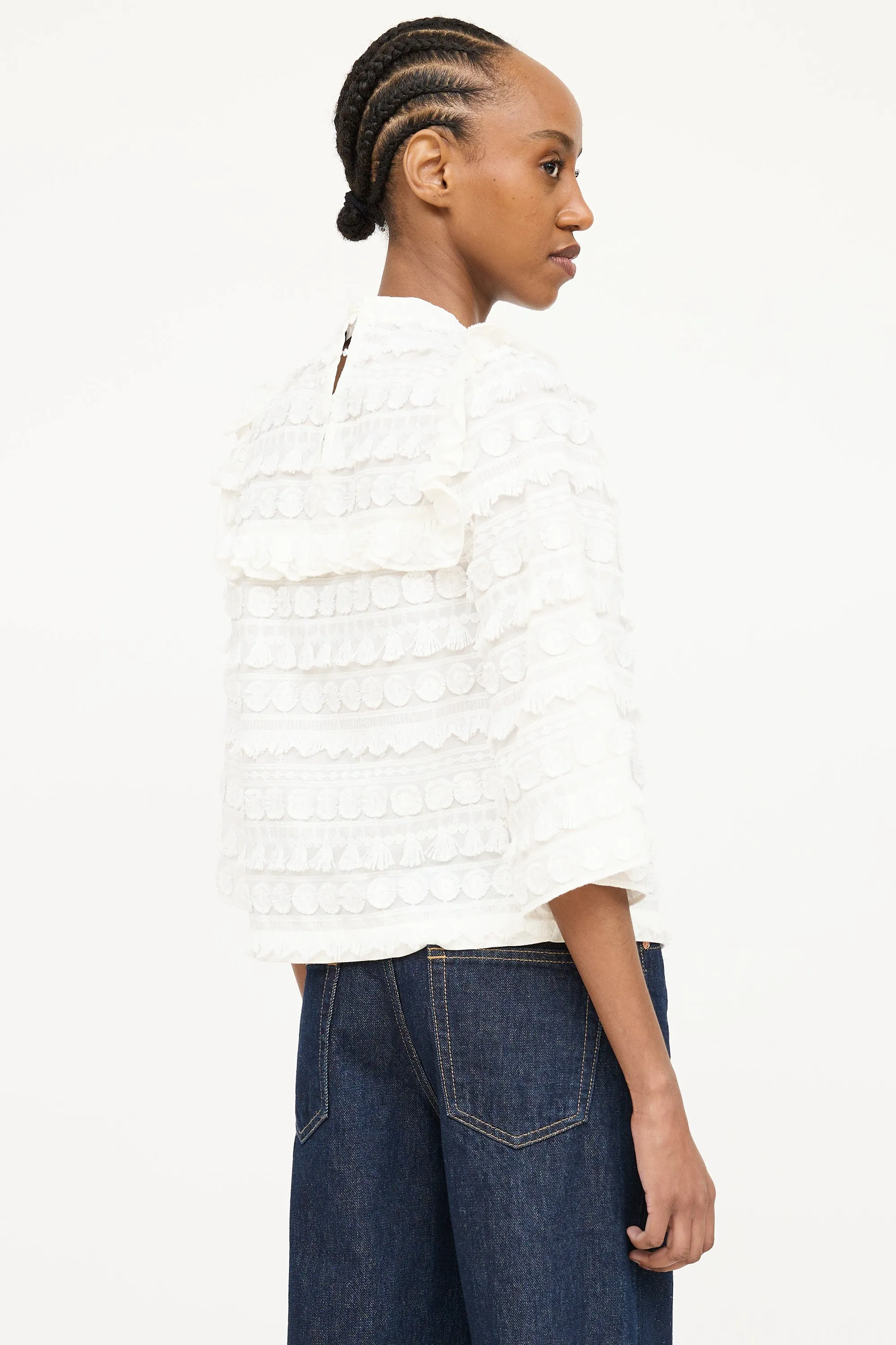 Appliqué Ruffle Top