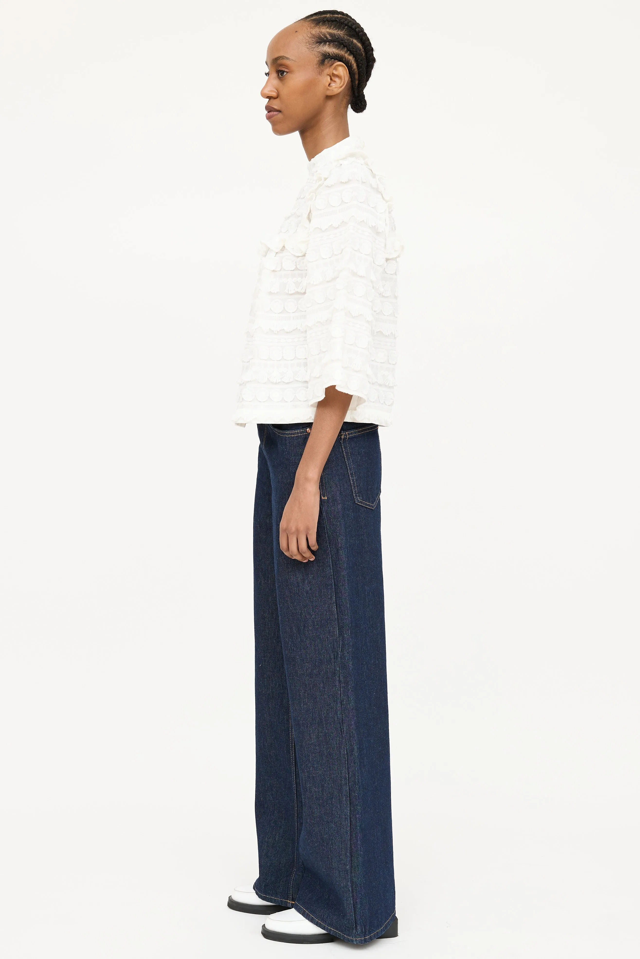 Appliqué Ruffle Top