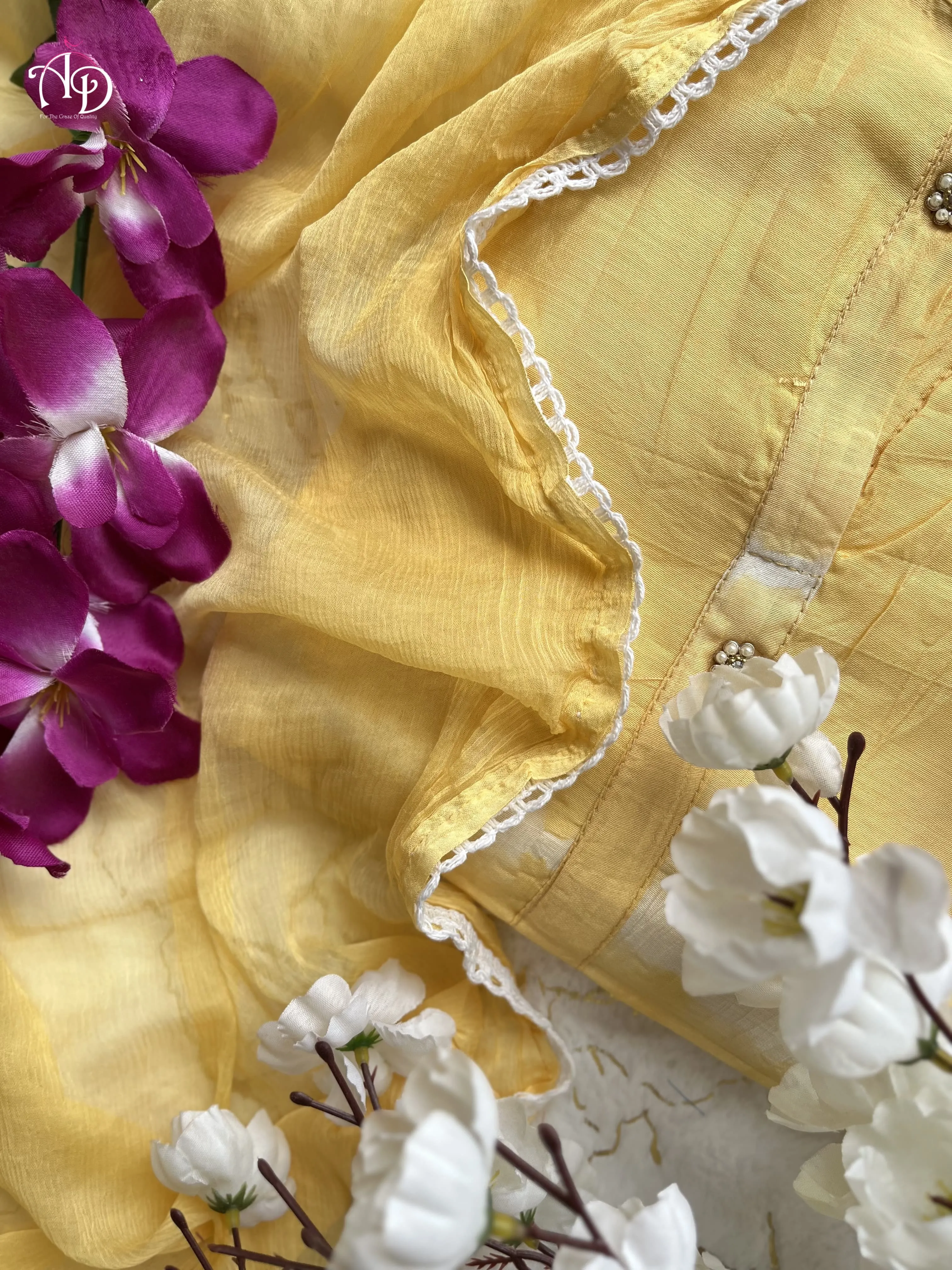 Beautiful Party Wear Pure Chanderi Silk Suit With Dupatta