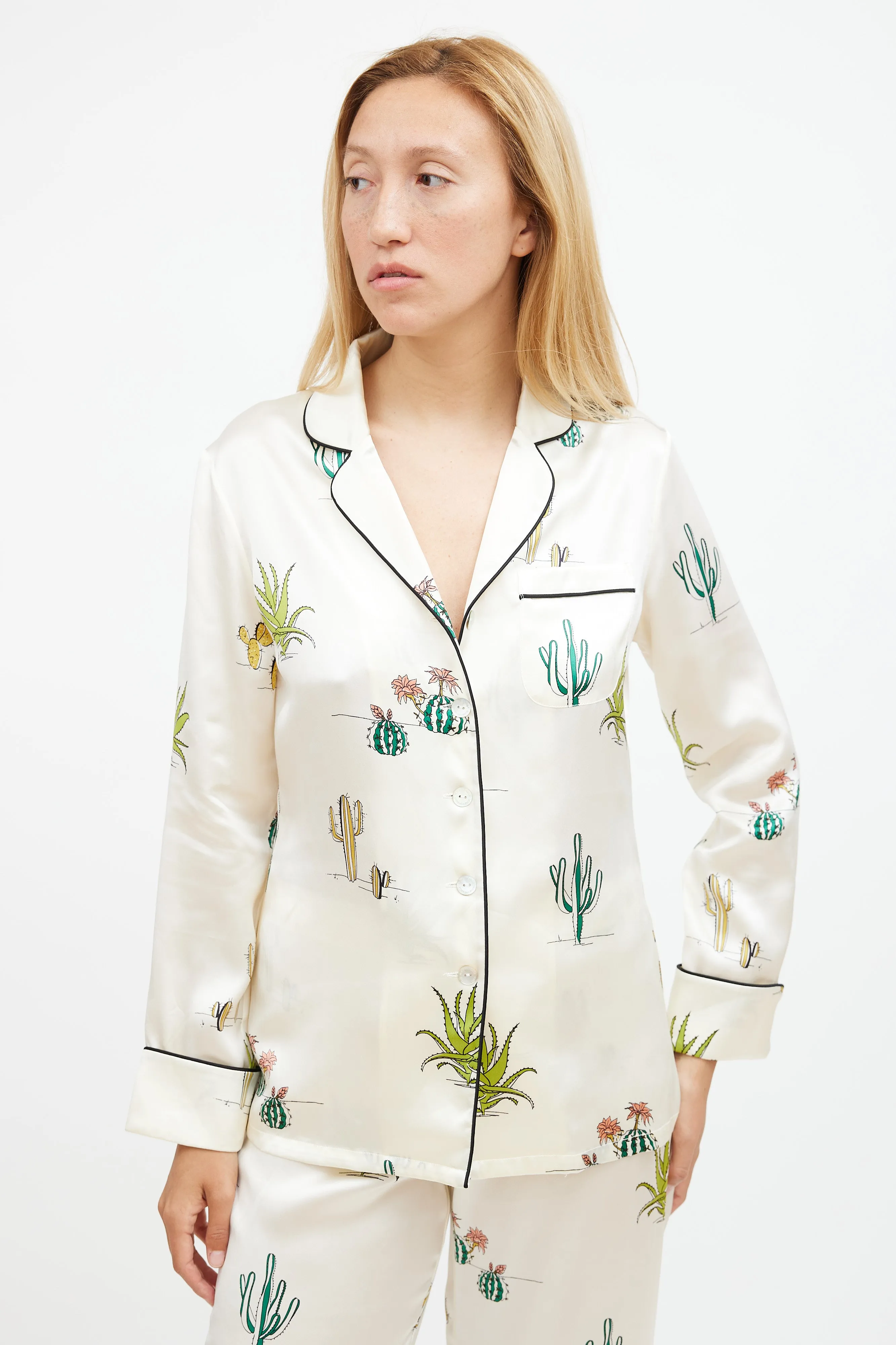 Beige Silk Co-Ord Set