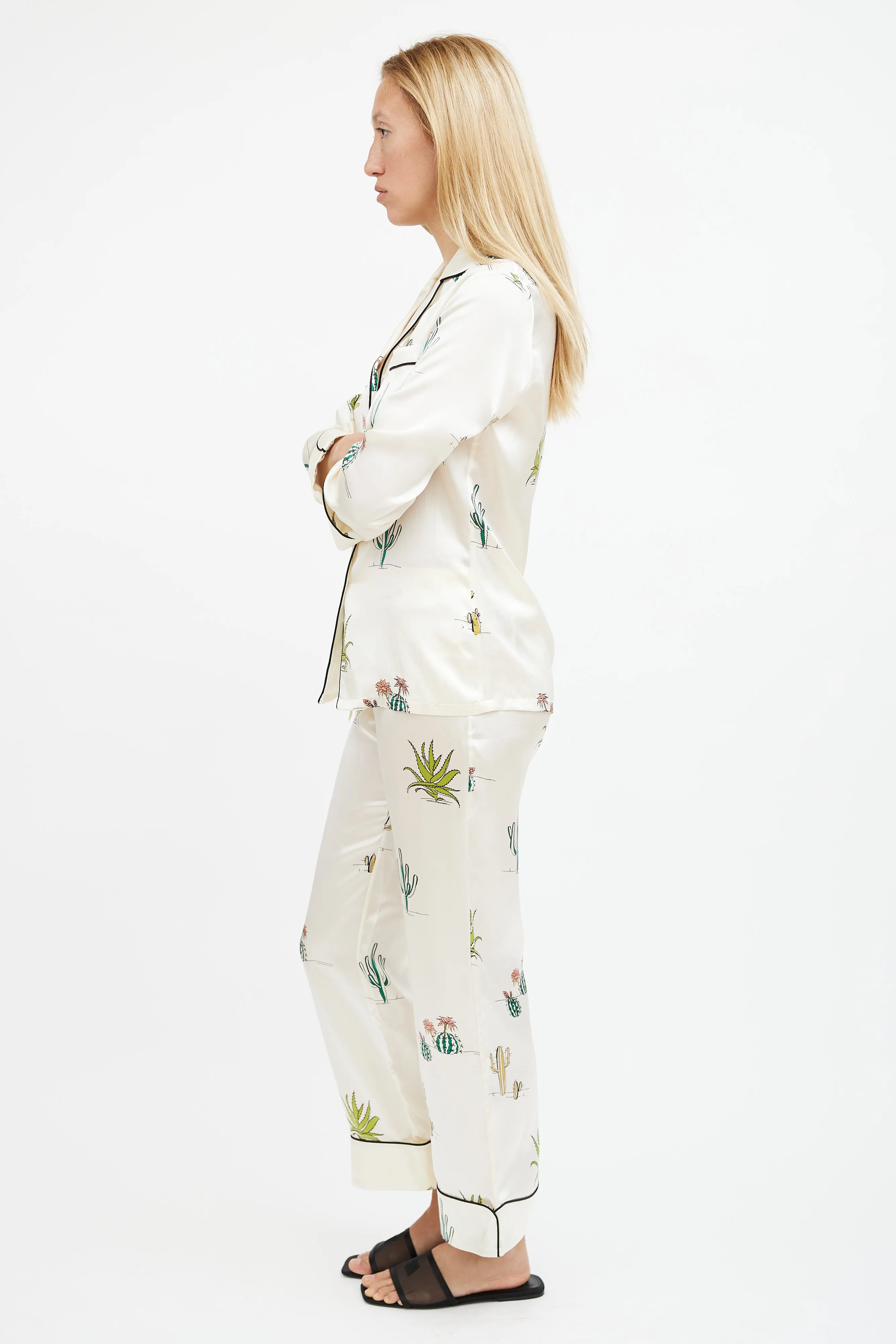 Beige Silk Co-Ord Set
