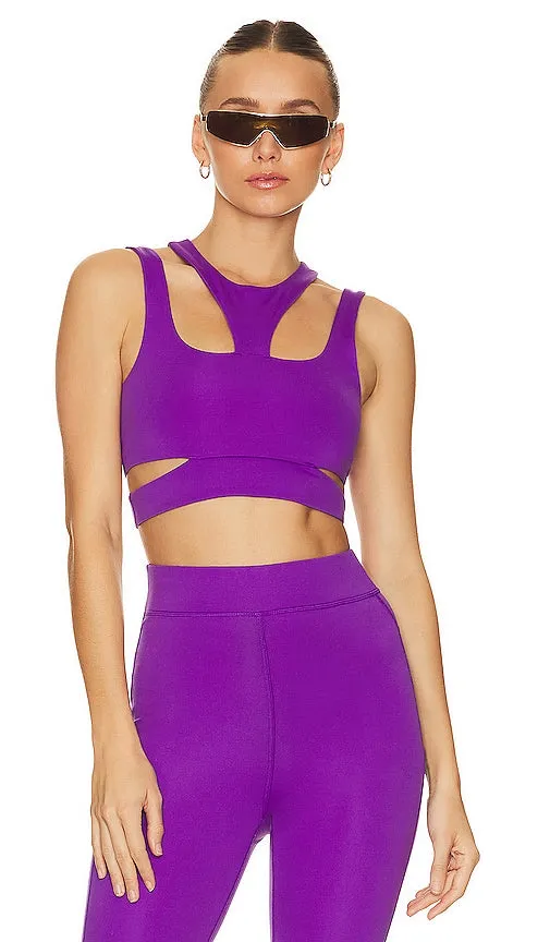 Camila Coelho Aline Sports Bra in Purple