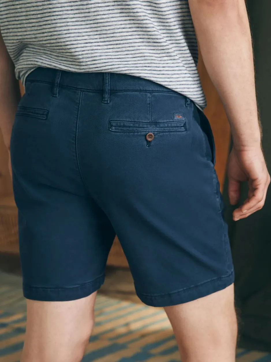 Faherty Coastline Chino Short (8")