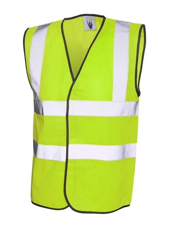 High Visibility Back Print Vests (yellow or orange) x25 - Logo or Text