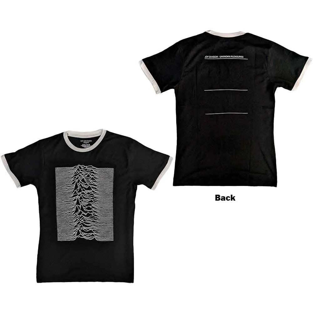 Joy Division "Unknown Pleasures" Black Ringer T shirt