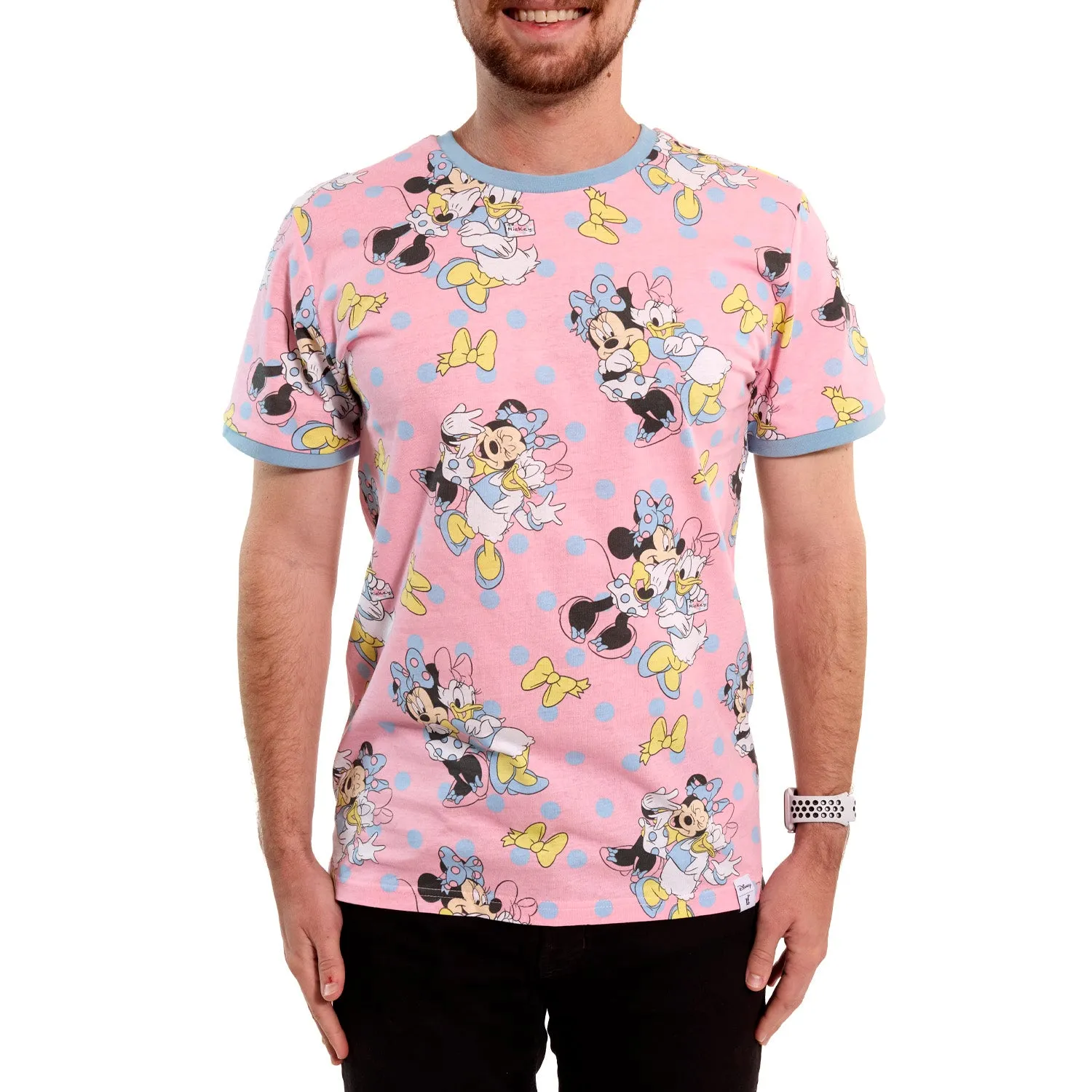 LF Minnie Daisy Dots Unisex Ringer Tee