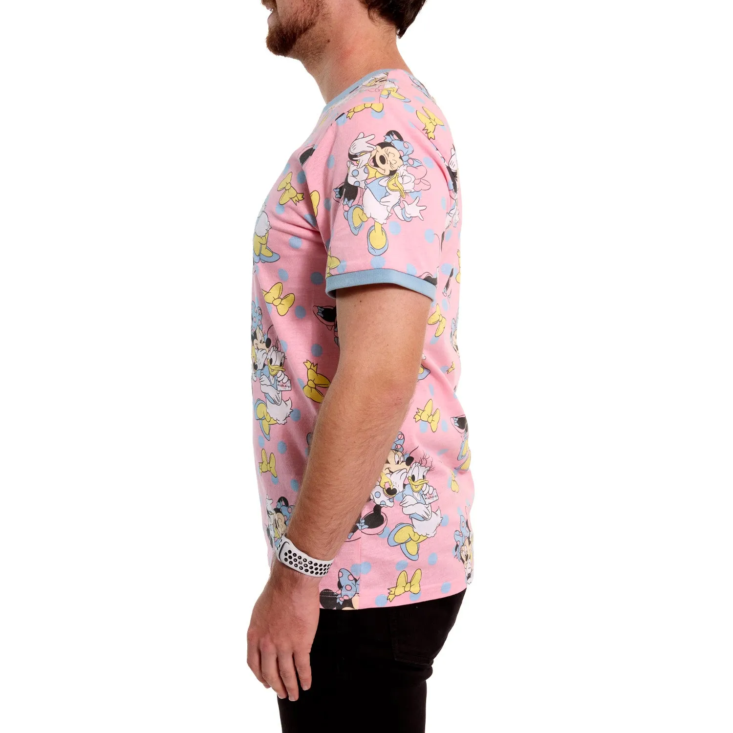 LF Minnie Daisy Dots Unisex Ringer Tee
