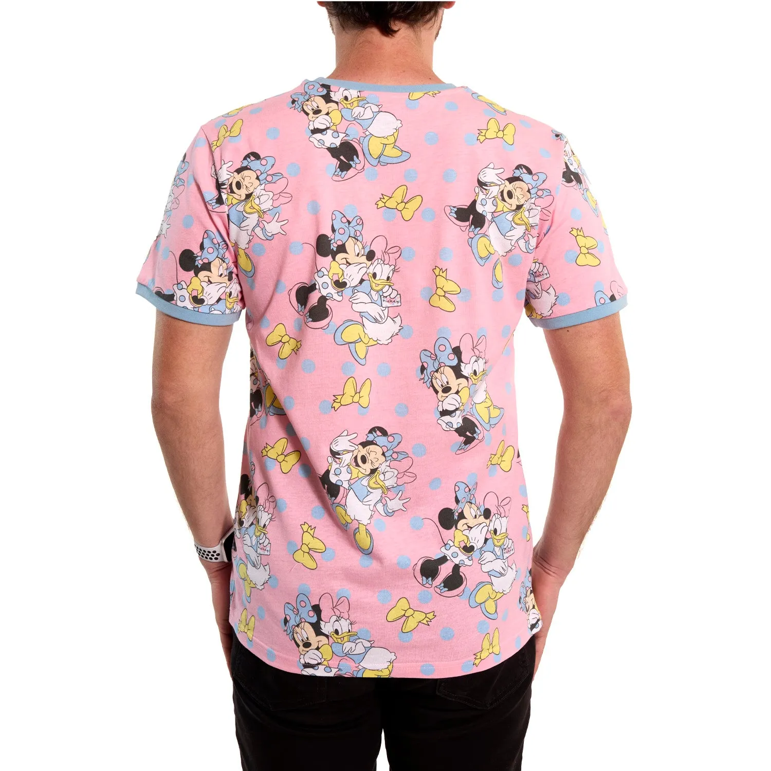LF Minnie Daisy Dots Unisex Ringer Tee