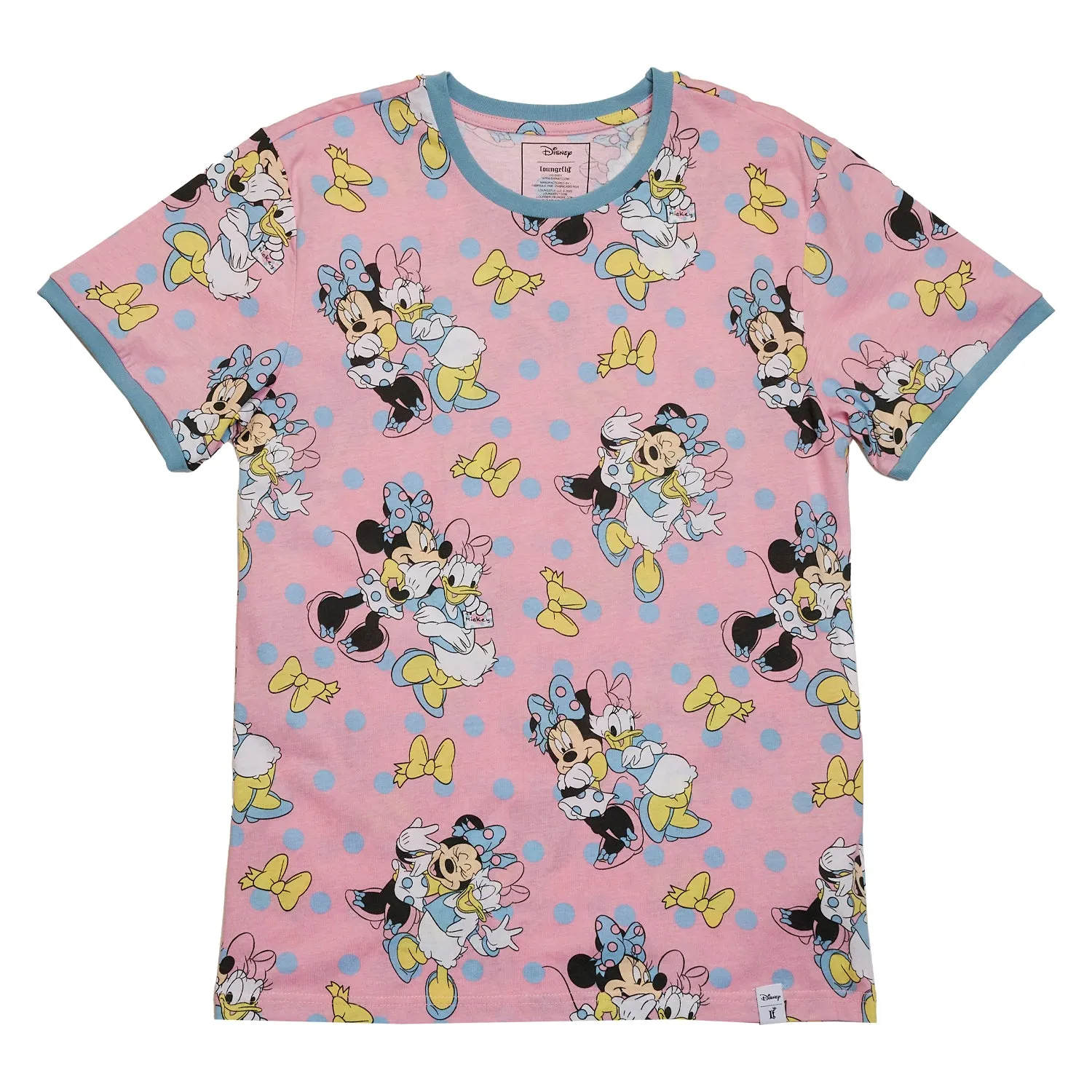 LF Minnie Daisy Dots Unisex Ringer Tee