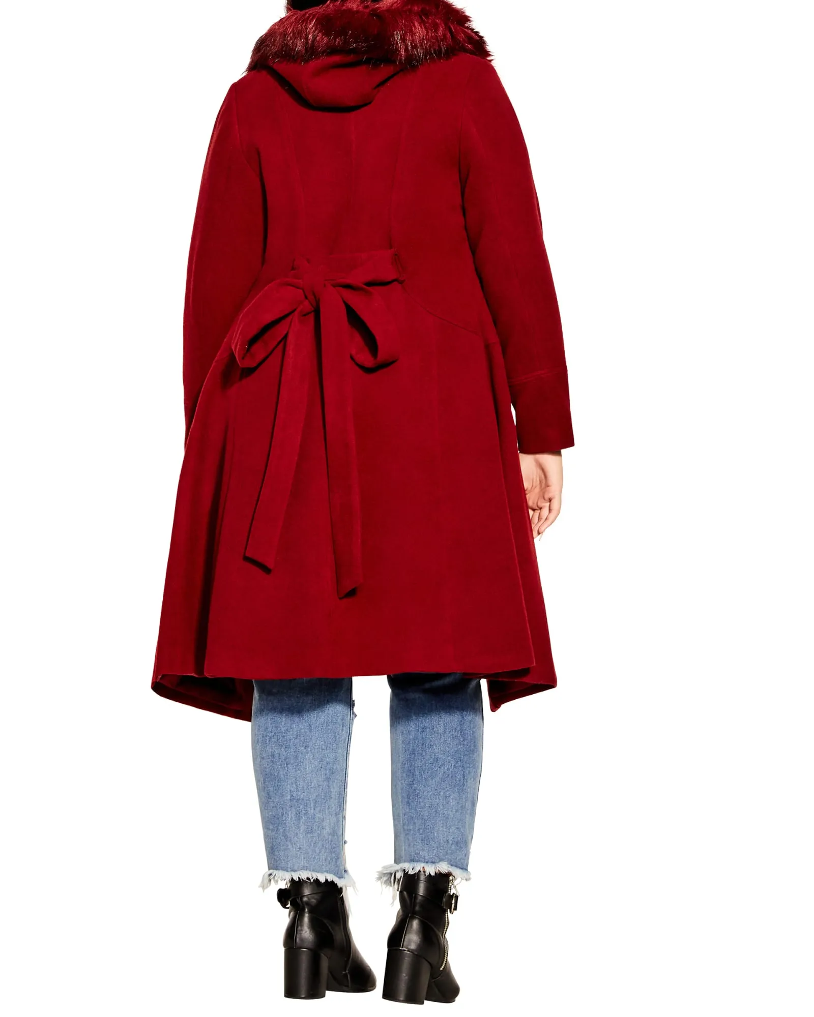 Miss Mysterious Coat | Dark Cherry