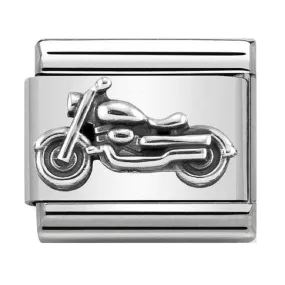 NOMINATION Link Silver Vintage Motorcycle