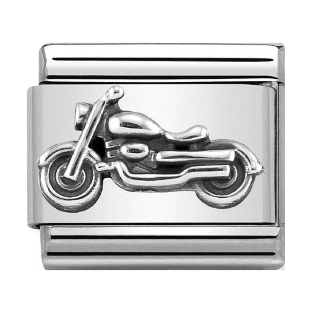 NOMINATION Link Silver Vintage Motorcycle