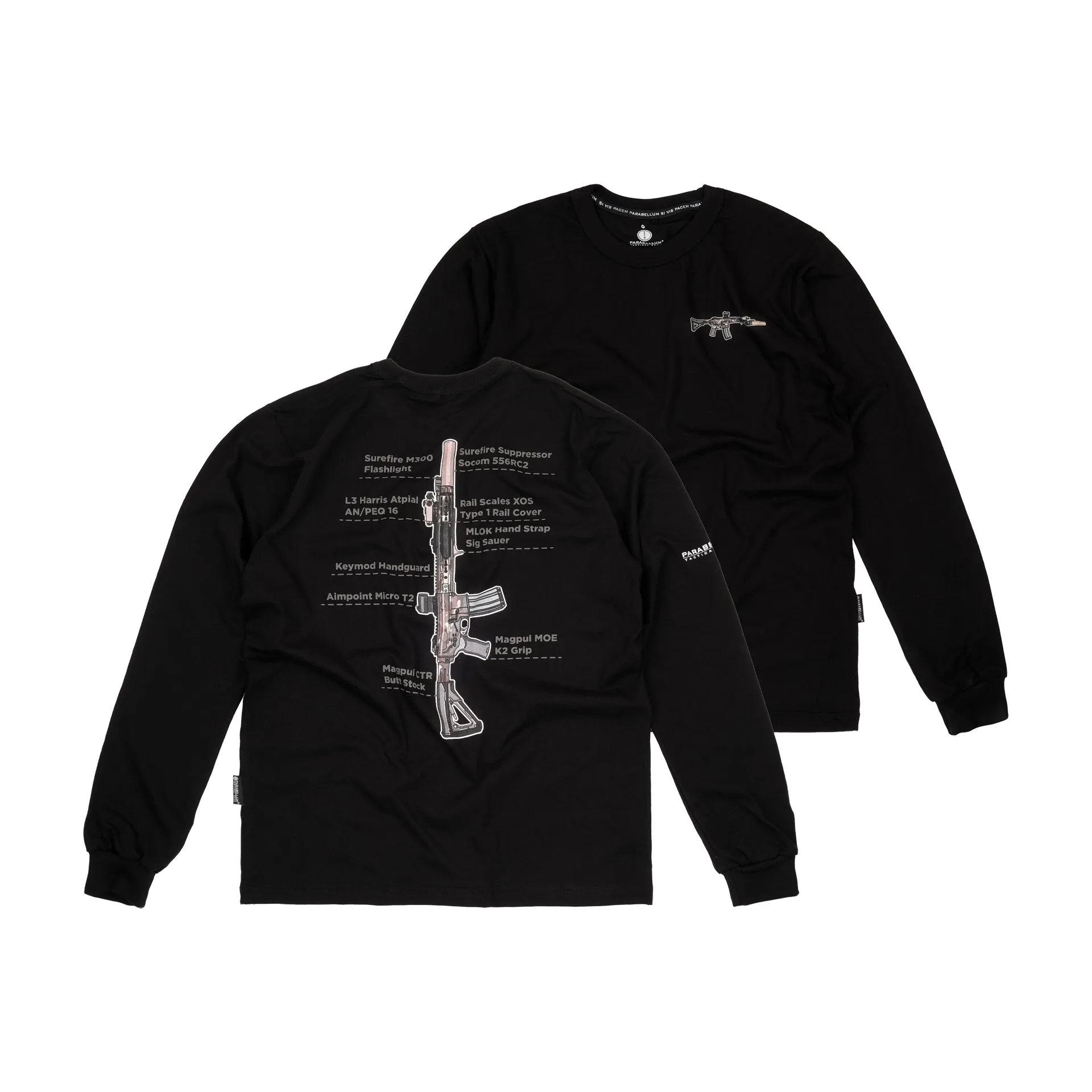 Parabellum® AR15 Custom Short Long & Short Tees