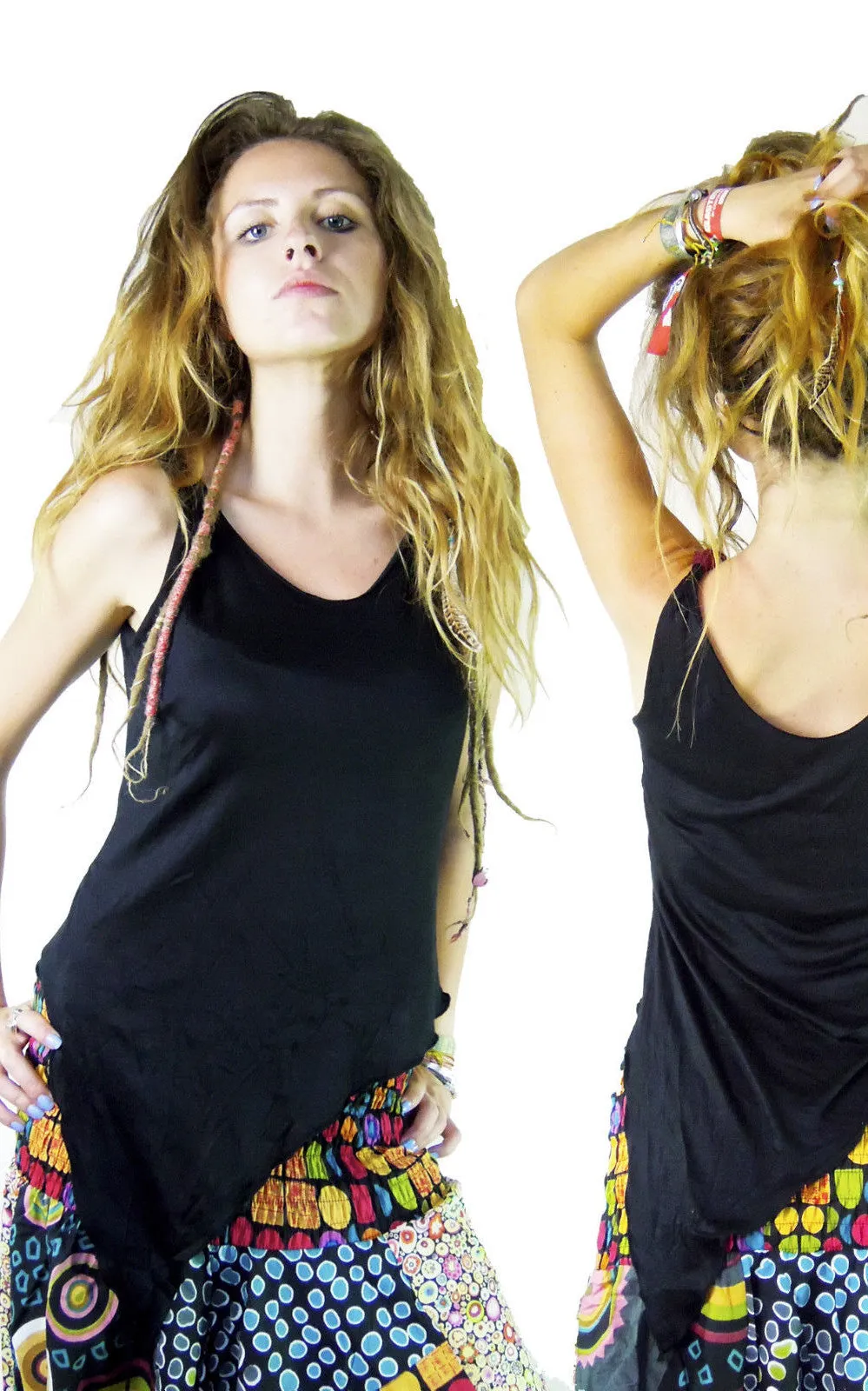 Pixie style Pointy Vest Top