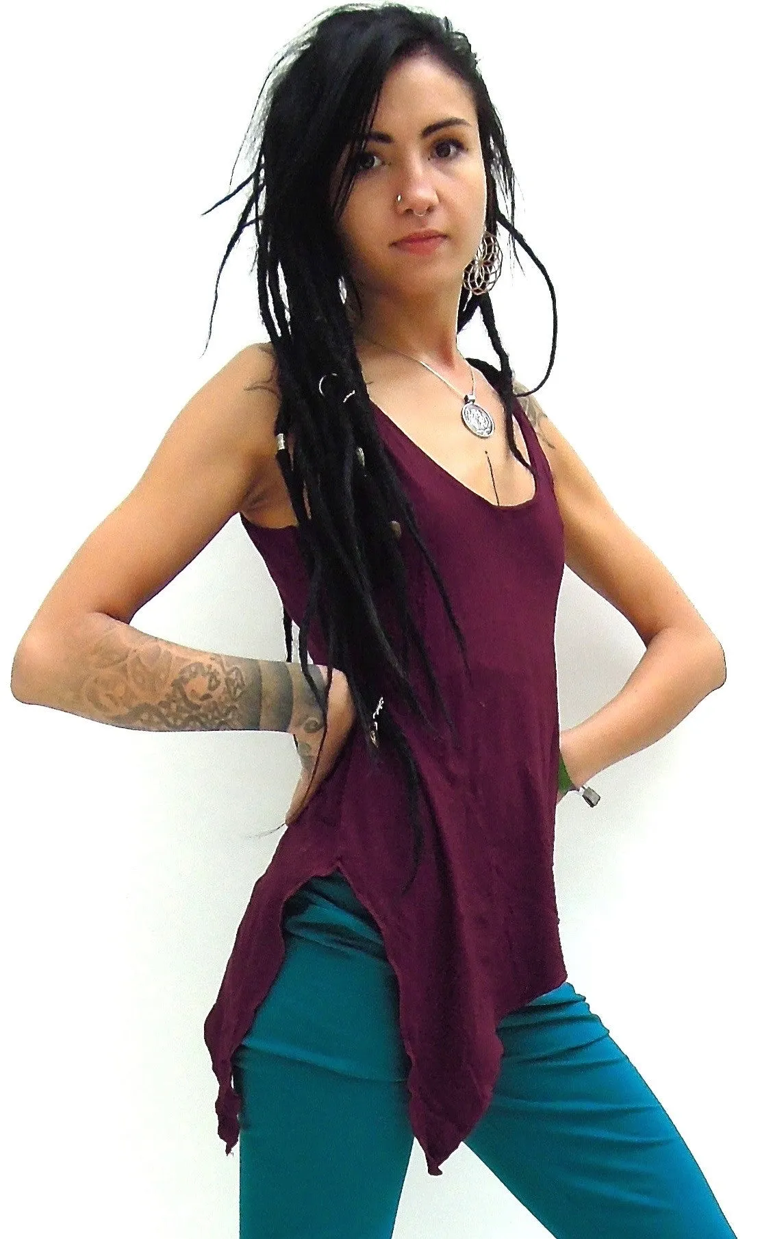 Pixie style Pointy Vest Top