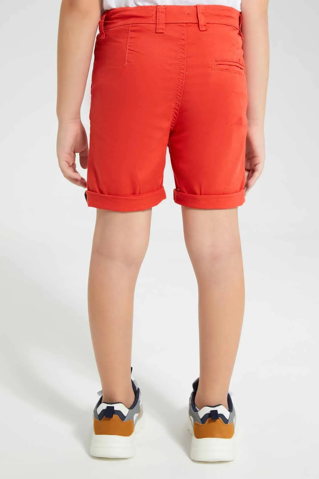 Red Chino Short