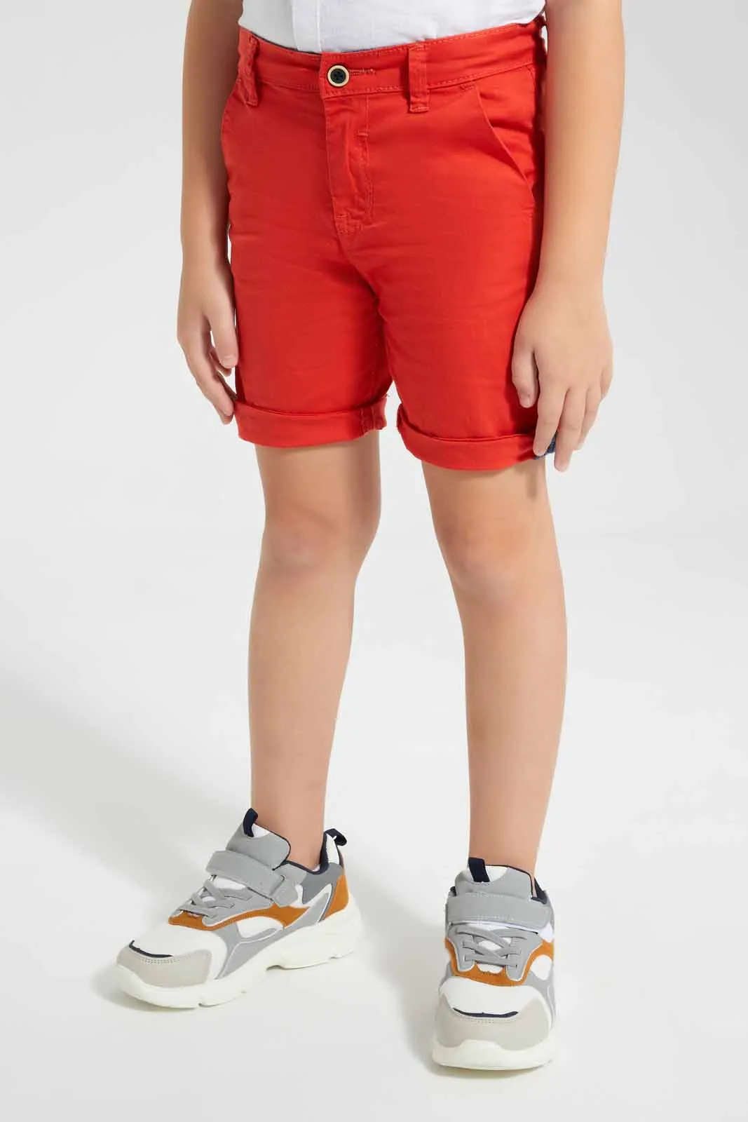Red Chino Short