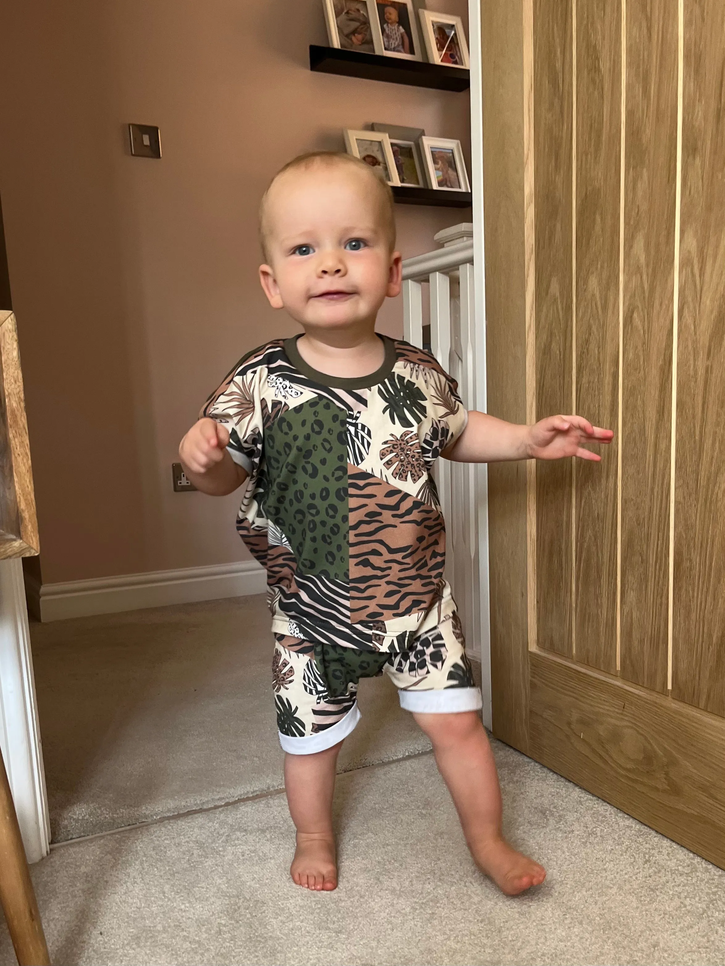 Rust Leopard Oversized T-shirt Co-ords