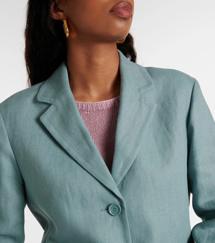 'S Max Mara Socrates single-breasted linen blazer