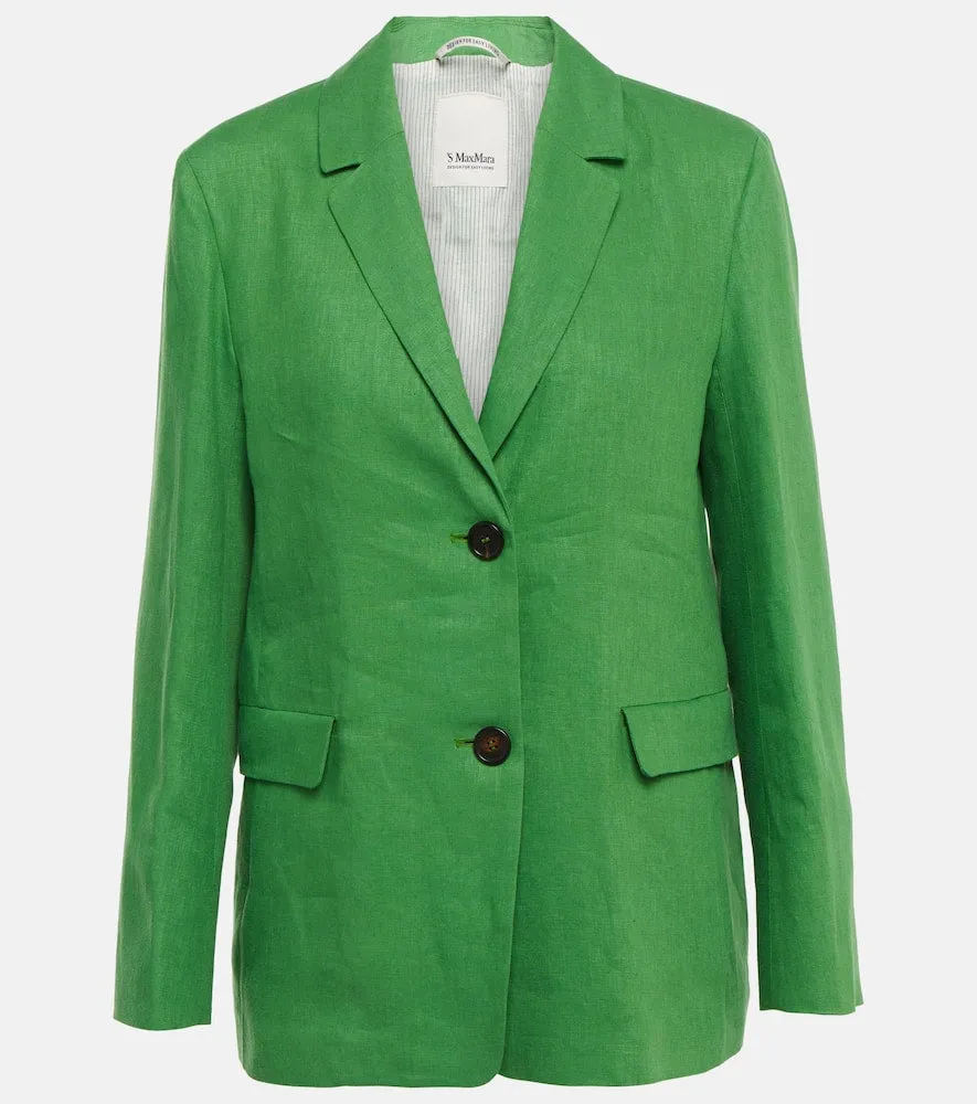 'S Max Mara Sofia single-breasted linen blazer