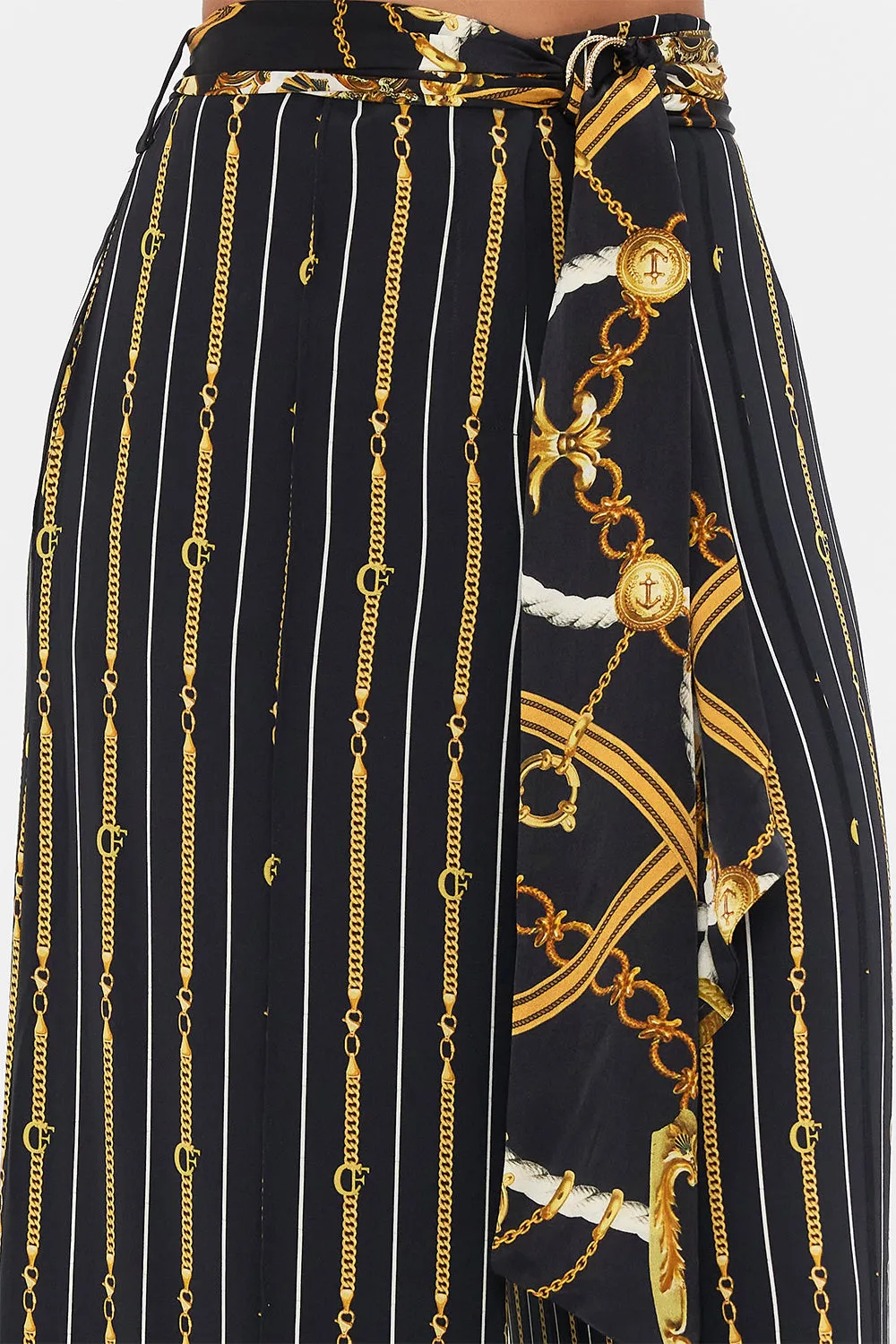 SCARF BELT WIDE LEG PANT COAST TO COAST