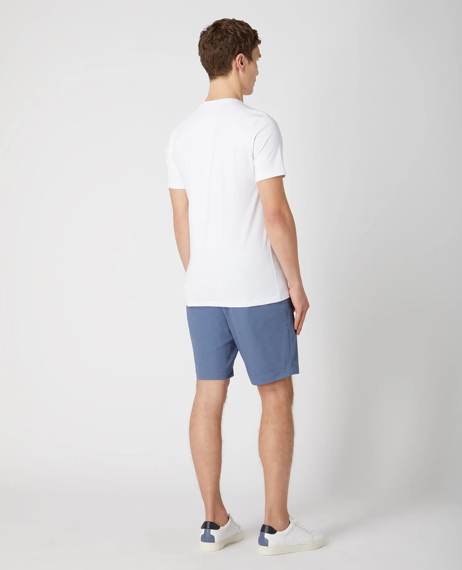 Slim Leg Cotton Stretch Chino Shorts