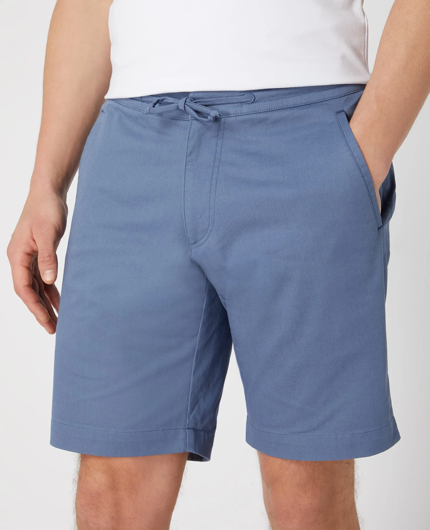 Slim Leg Cotton Stretch Chino Shorts
