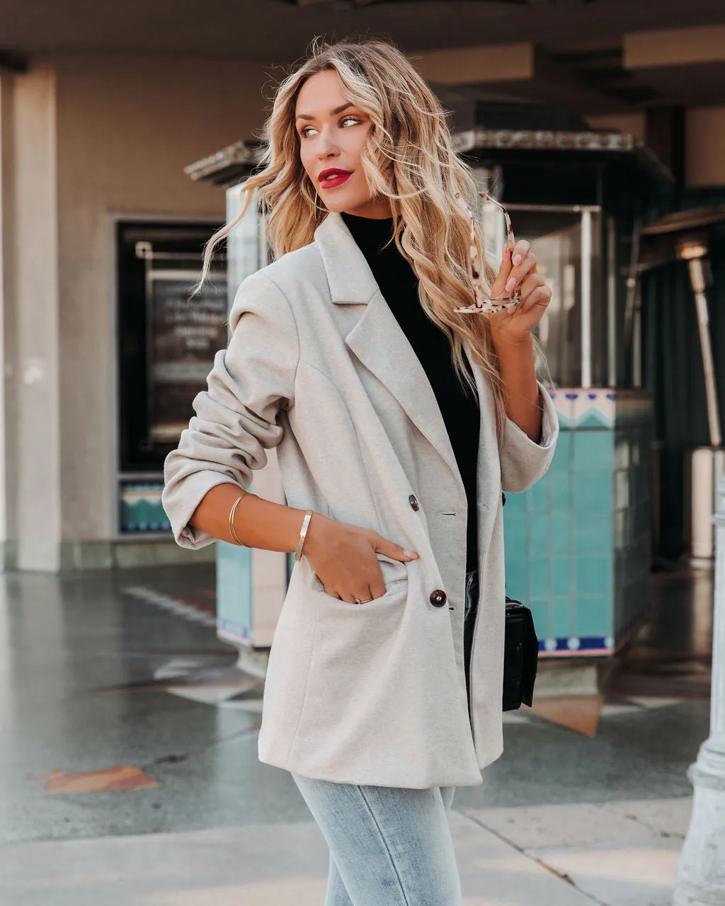 TastyHottie - Nicolet Pocketed Peacoat