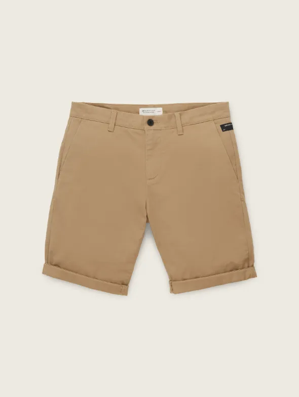 Tom Tailor Slim Fit Beige Chino Short
