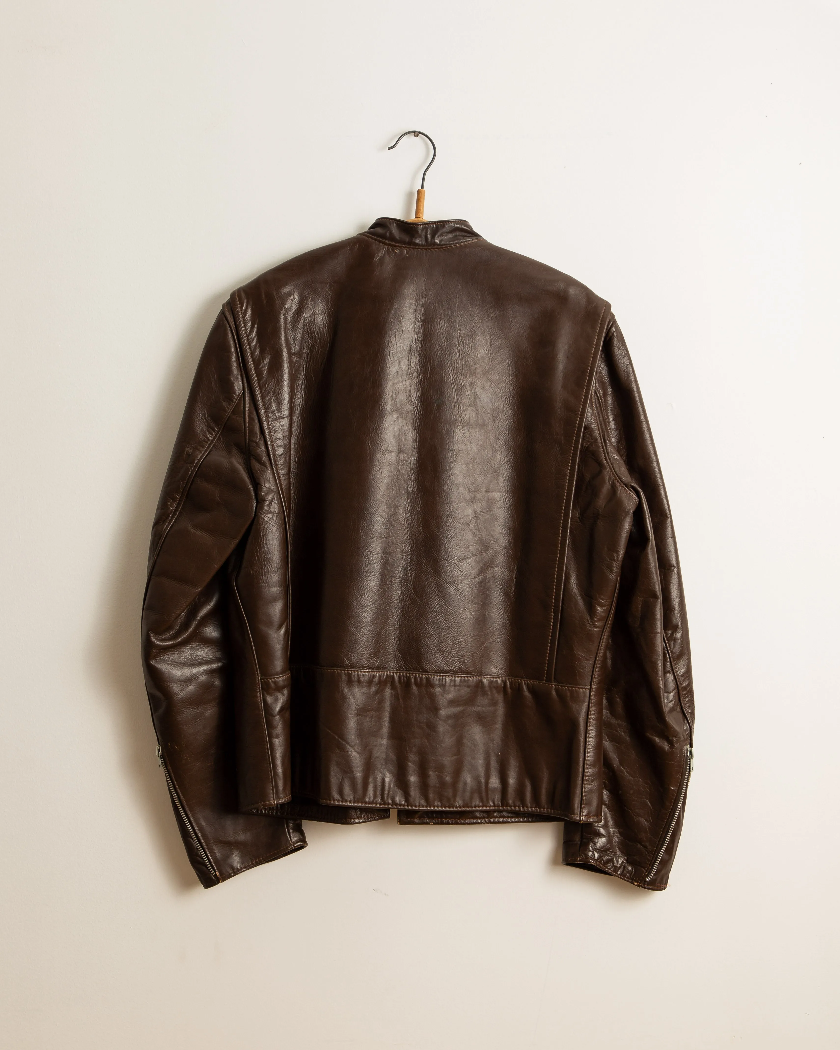 Vintage 60’s Brooks Gold Label Cafe Racer Leather Motorcycle Jacket