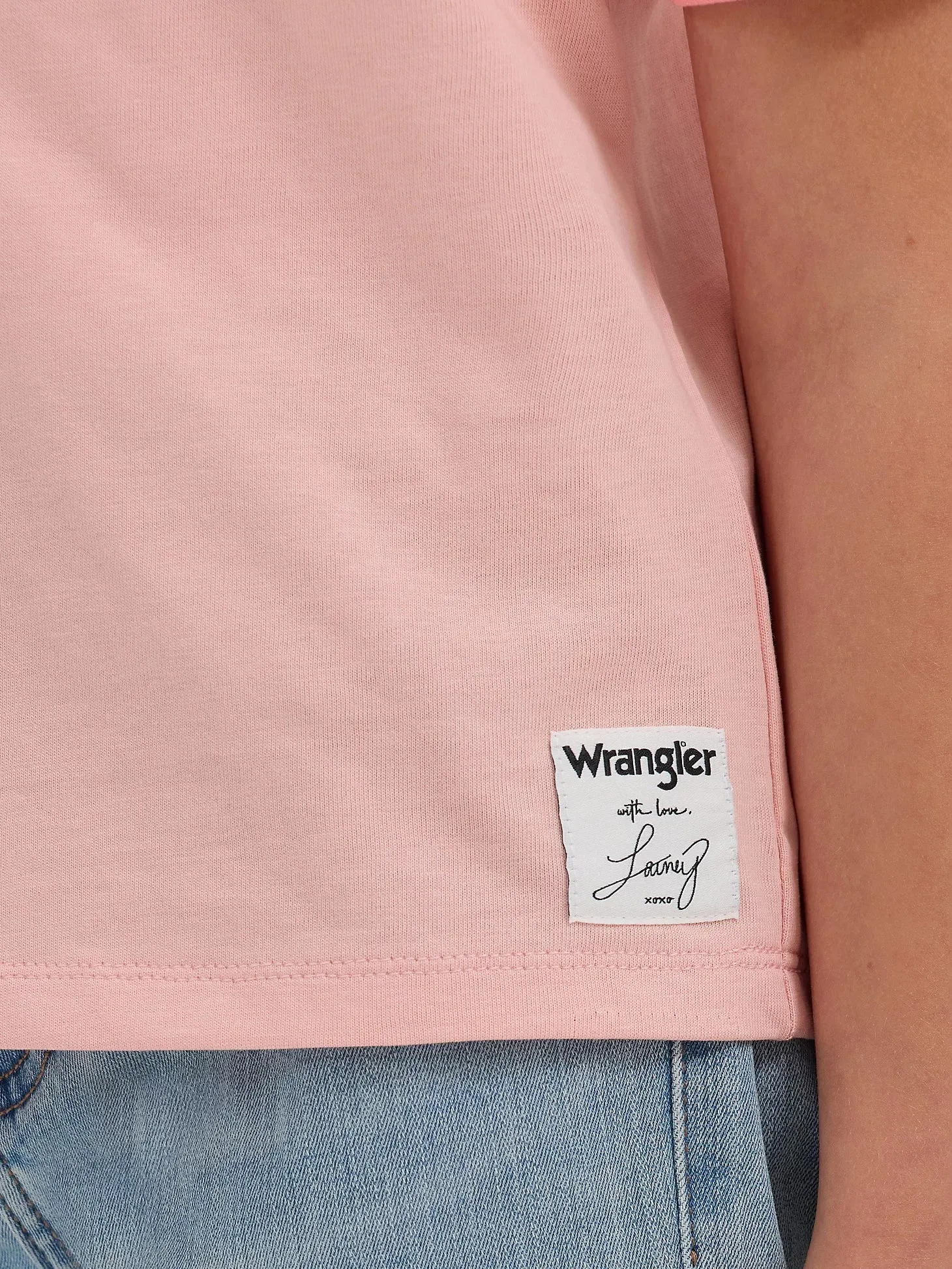Wrangler® X Lainey Wilson Girls Slim Ringer Short Sleeve T-Shirt