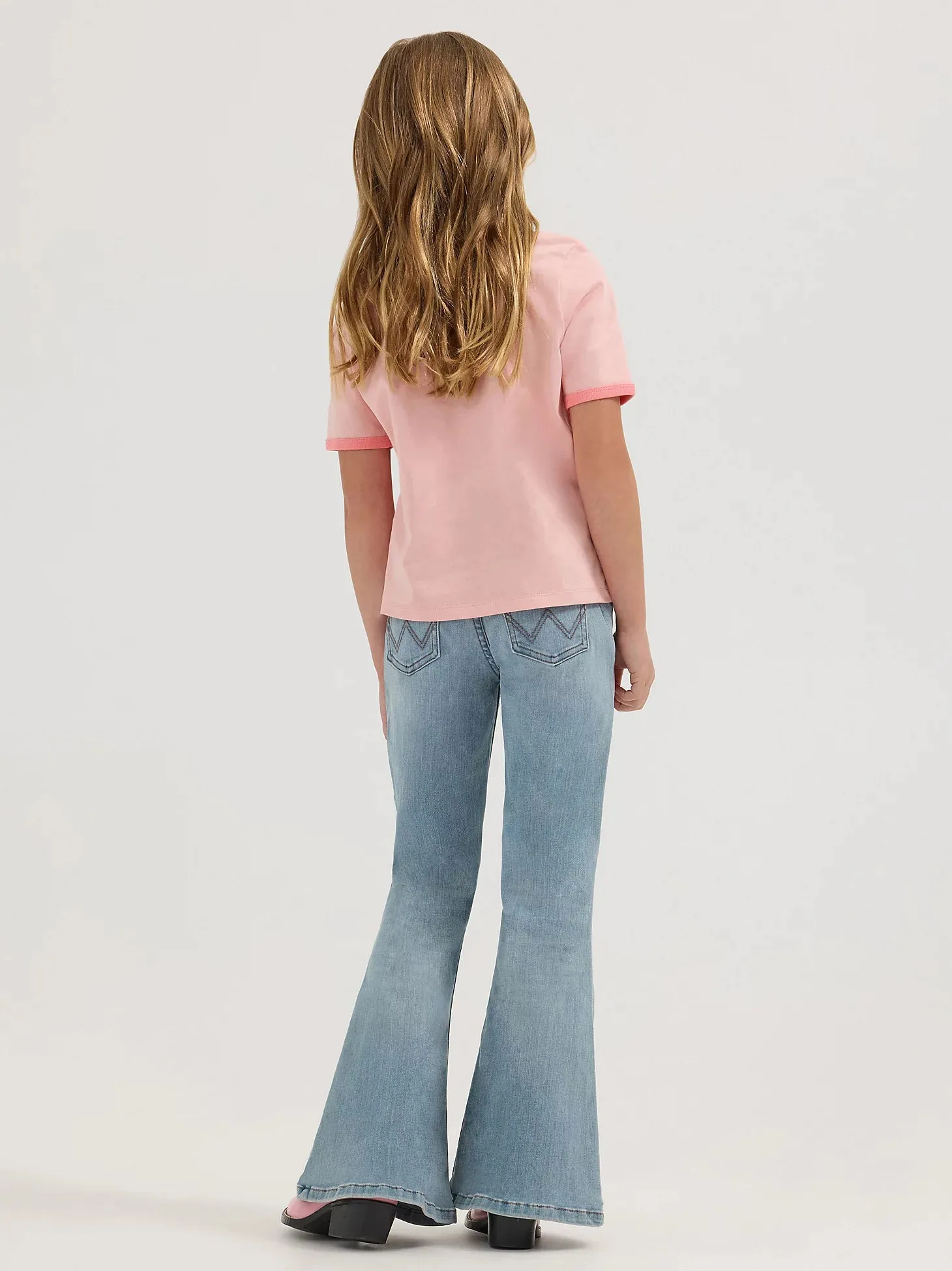 Wrangler® X Lainey Wilson Girls Slim Ringer Short Sleeve T-Shirt