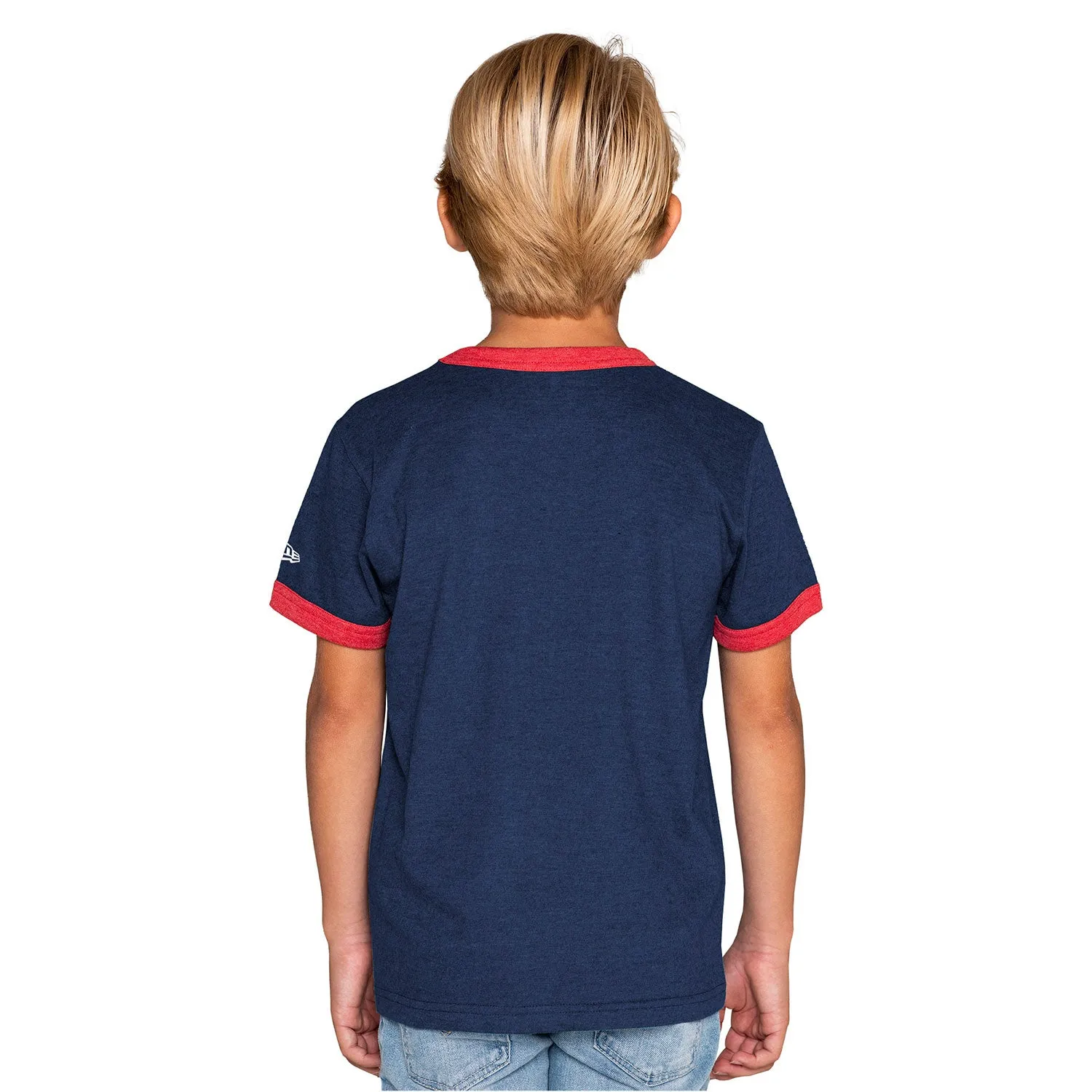 Youth New Era USWNT Bi-Blend Ringer Navy Tee