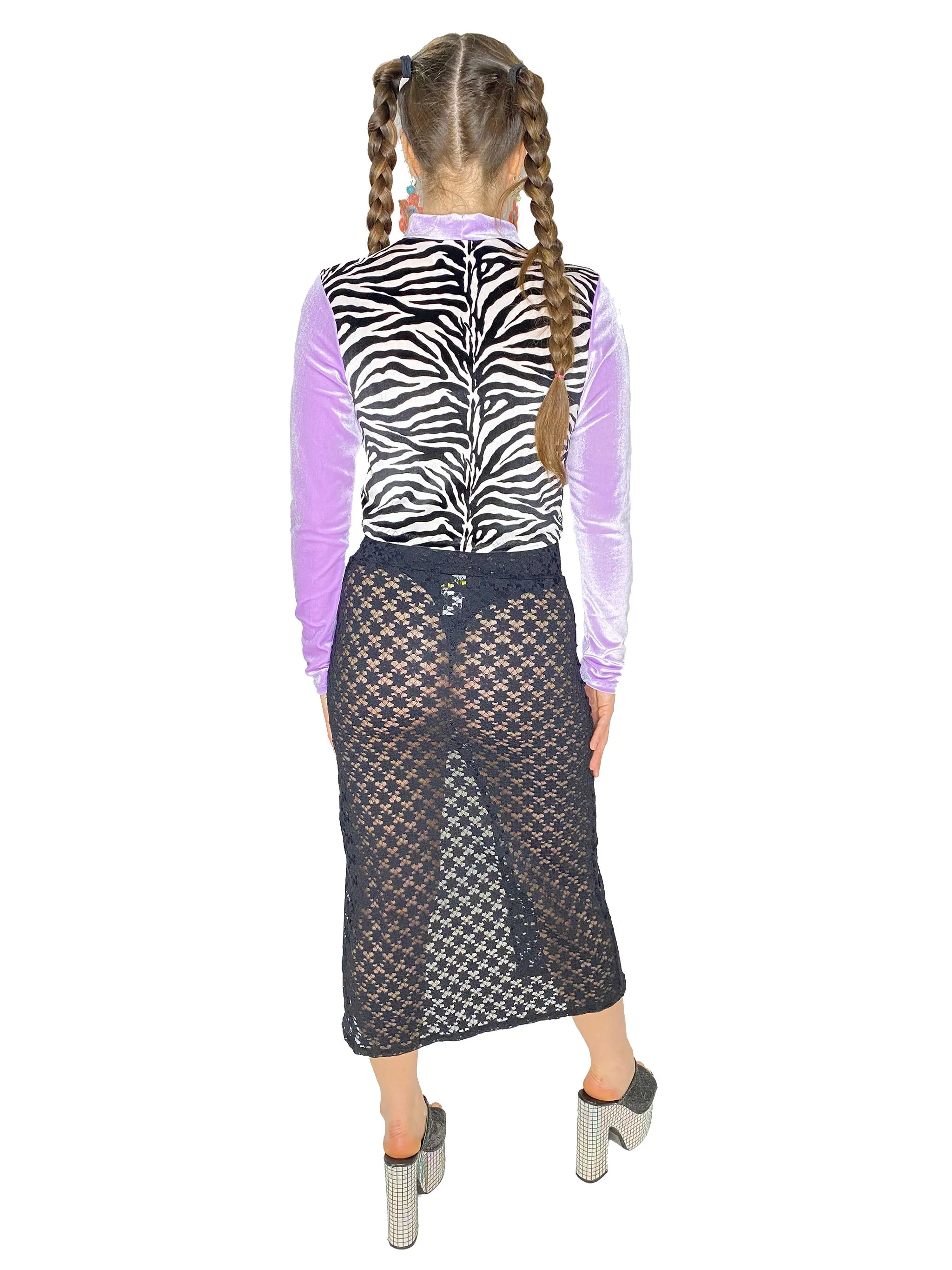 Zebra Fringe Dolly Top